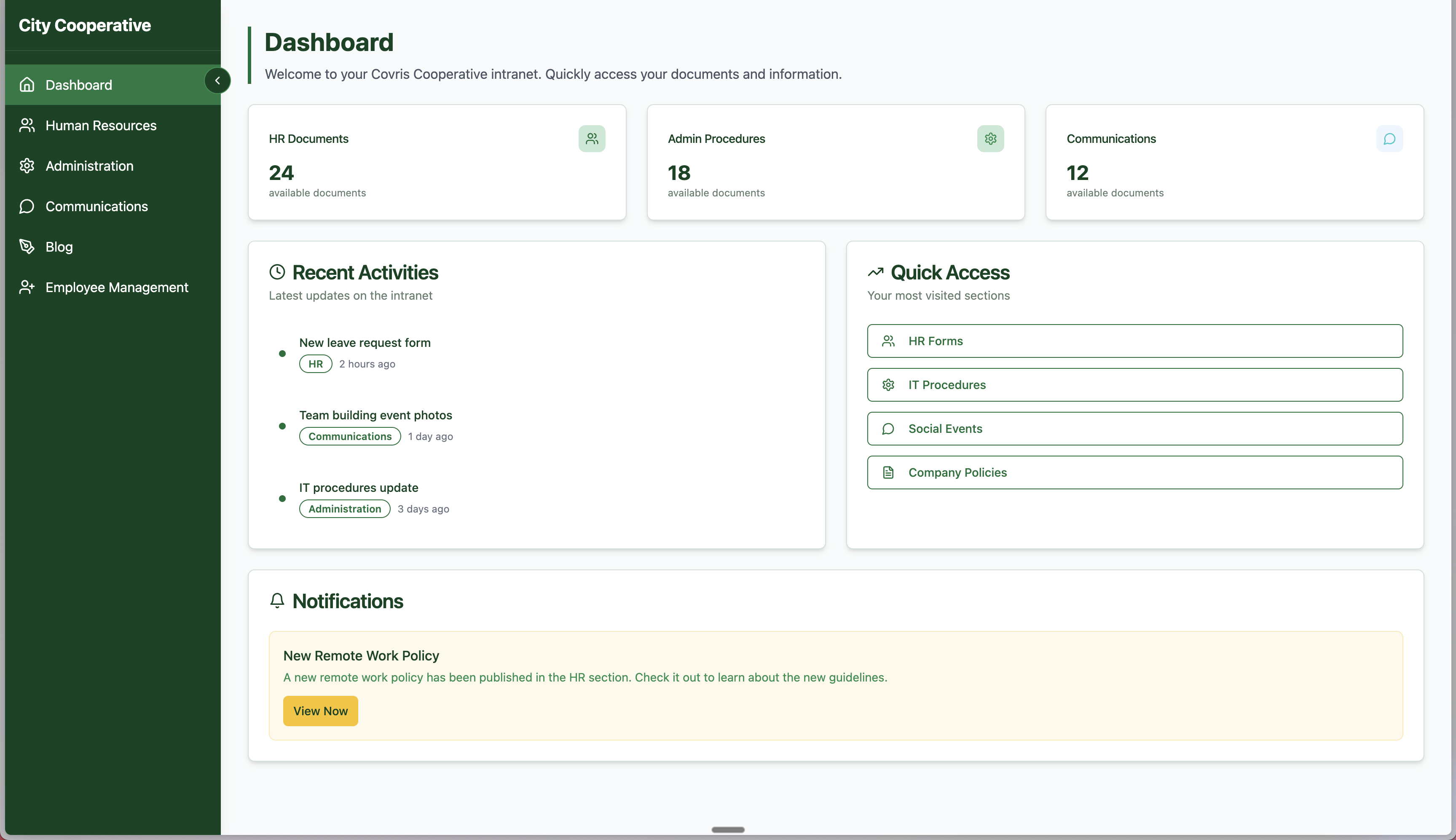 Prototype screenshot 1